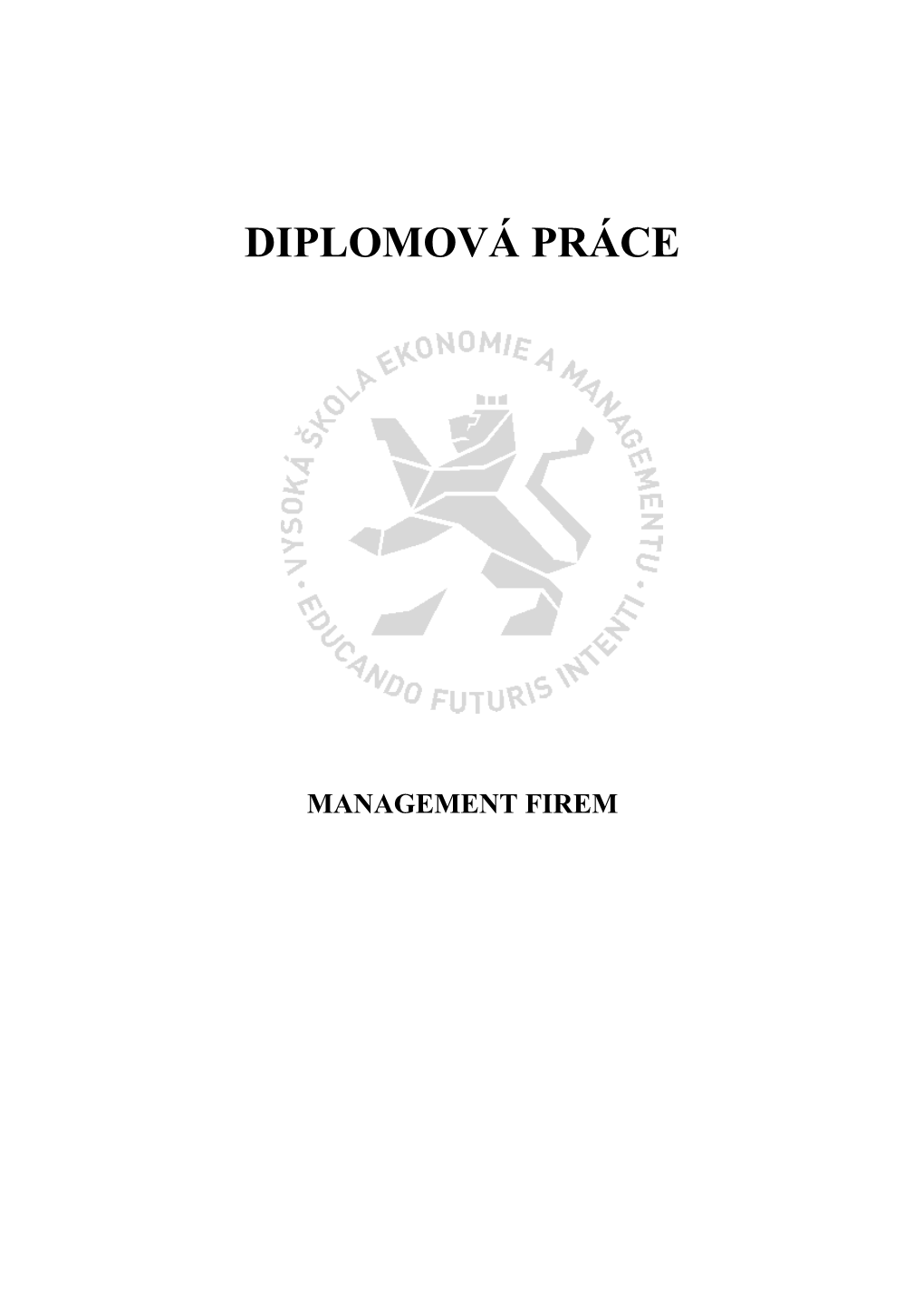 Diplomová Práce