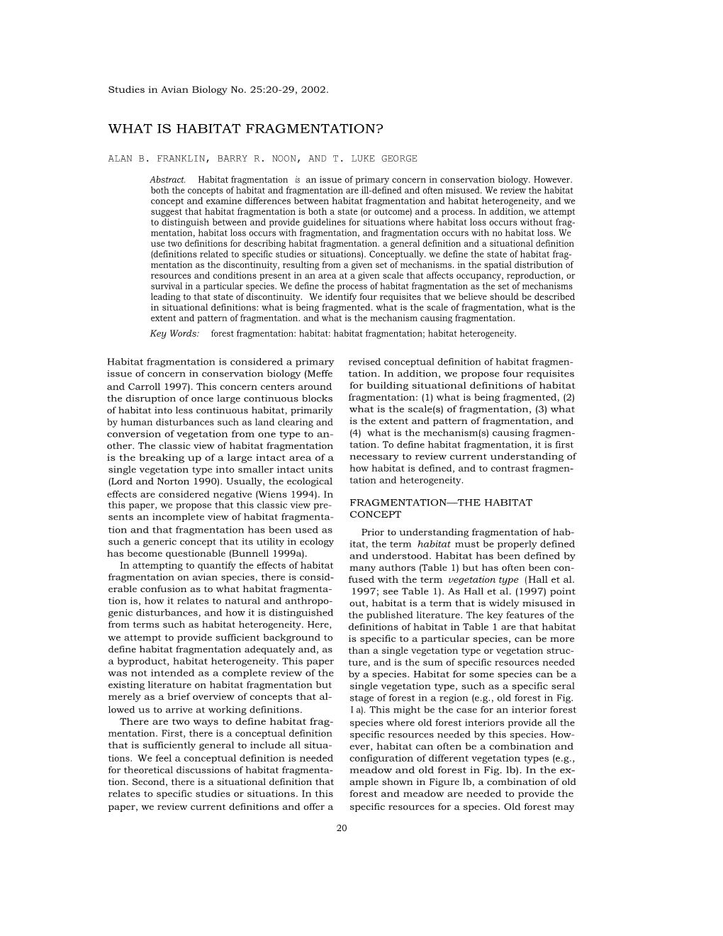 What Is Habitat Fragmentation?