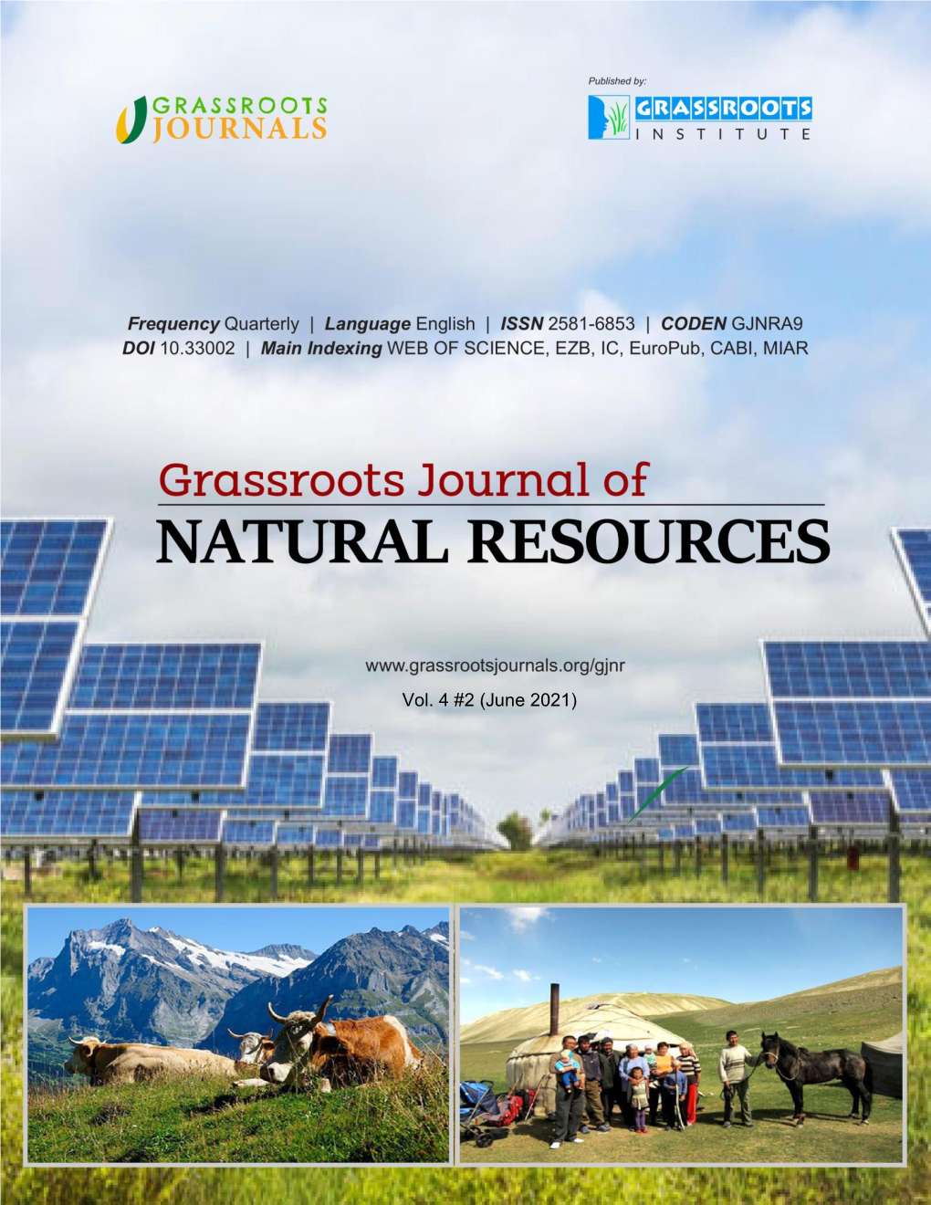 Vol. 4 #2 (June 2021) Grassroots Journal of Natural Resources ISSN 2581-6853 | CODEN  GJNRA9