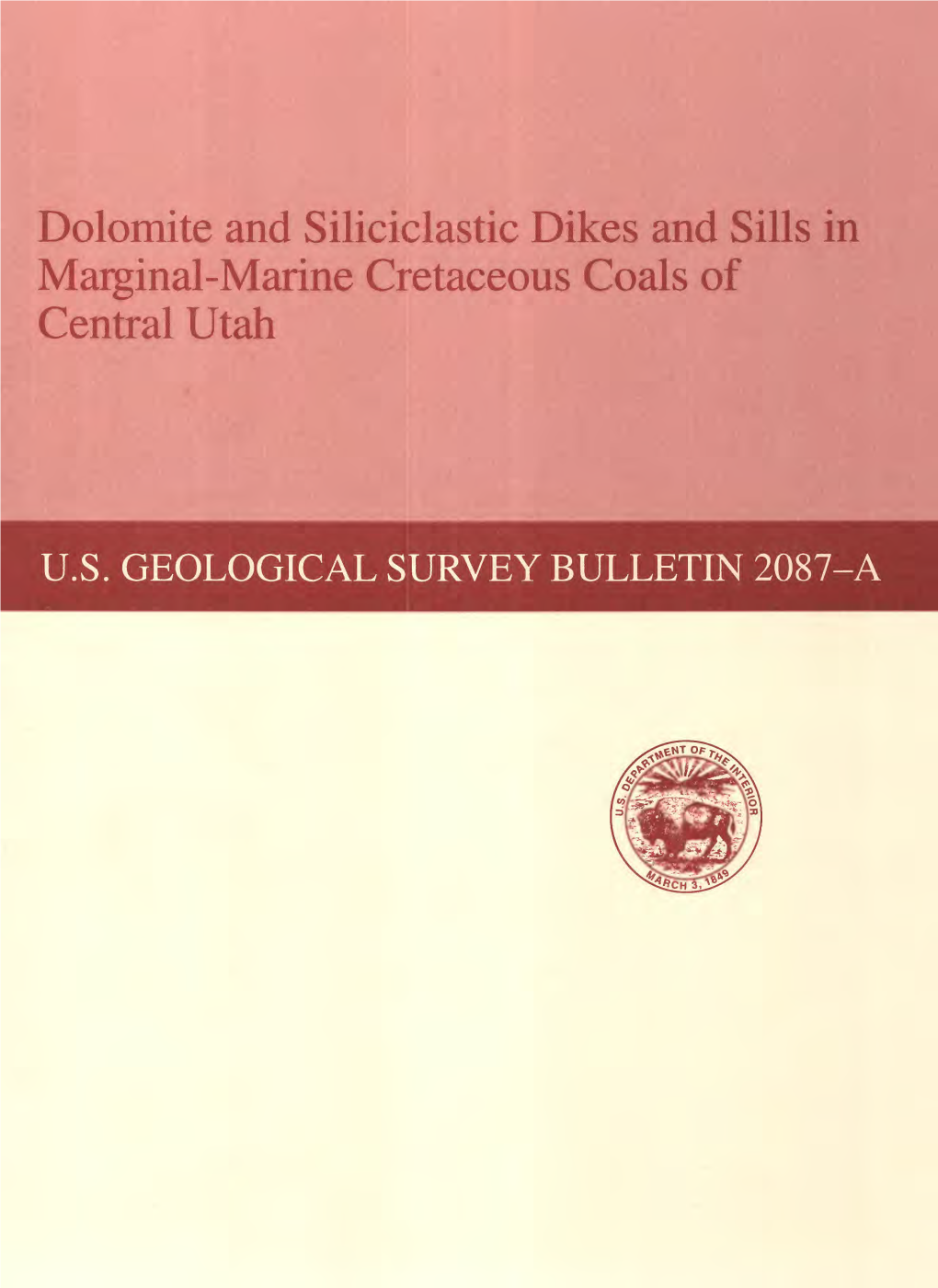 Dolomite and Siliciclastic Dikes and Sills in Marginal-Marine Cretaceous Coals of Central Utah