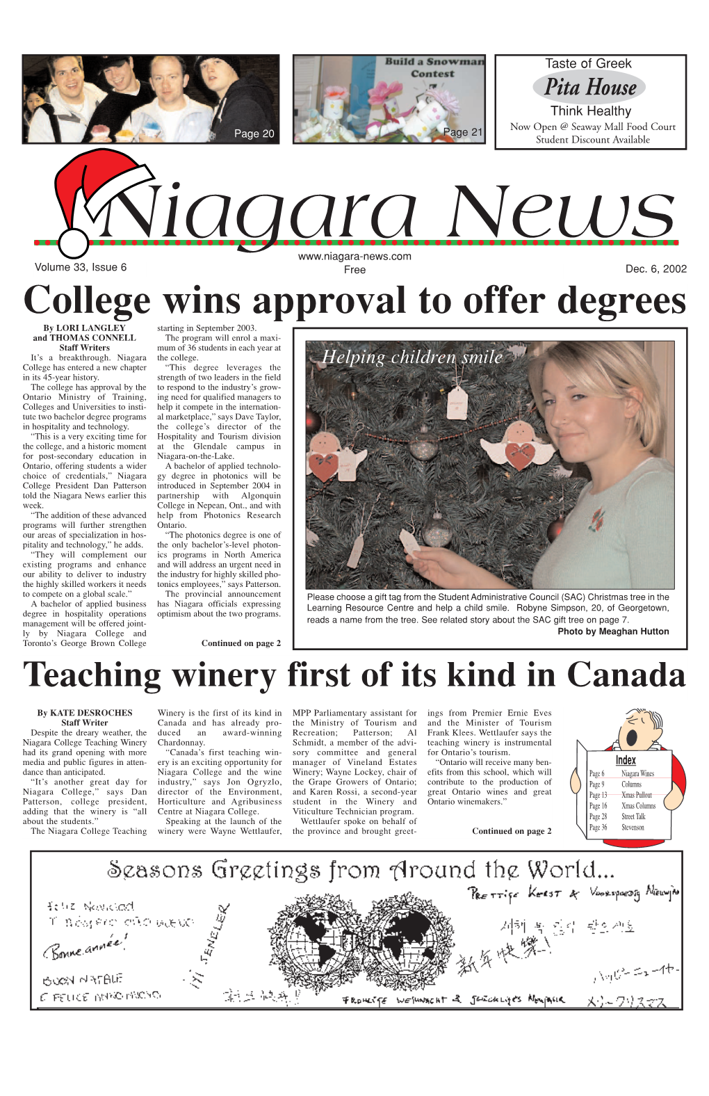 Niagara News College Wins Approval to Offer Degrees Teaching Winery