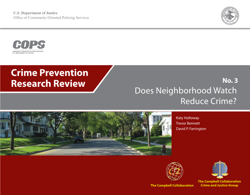 Crime Prevention Research Review No