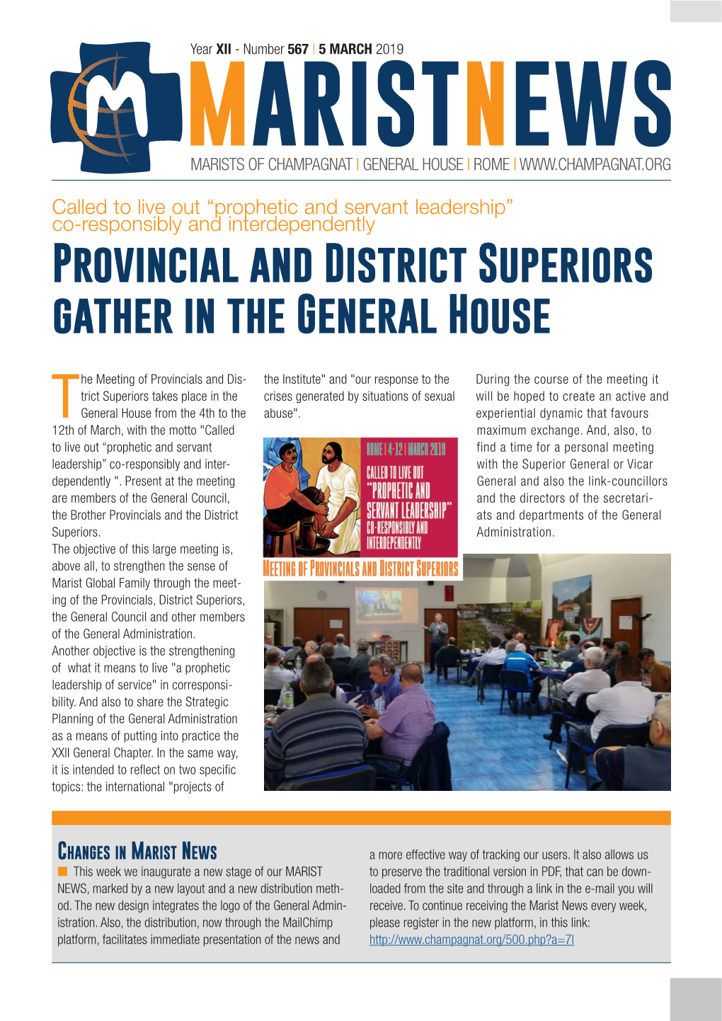 Provincial and District Superiors Gather in the General House