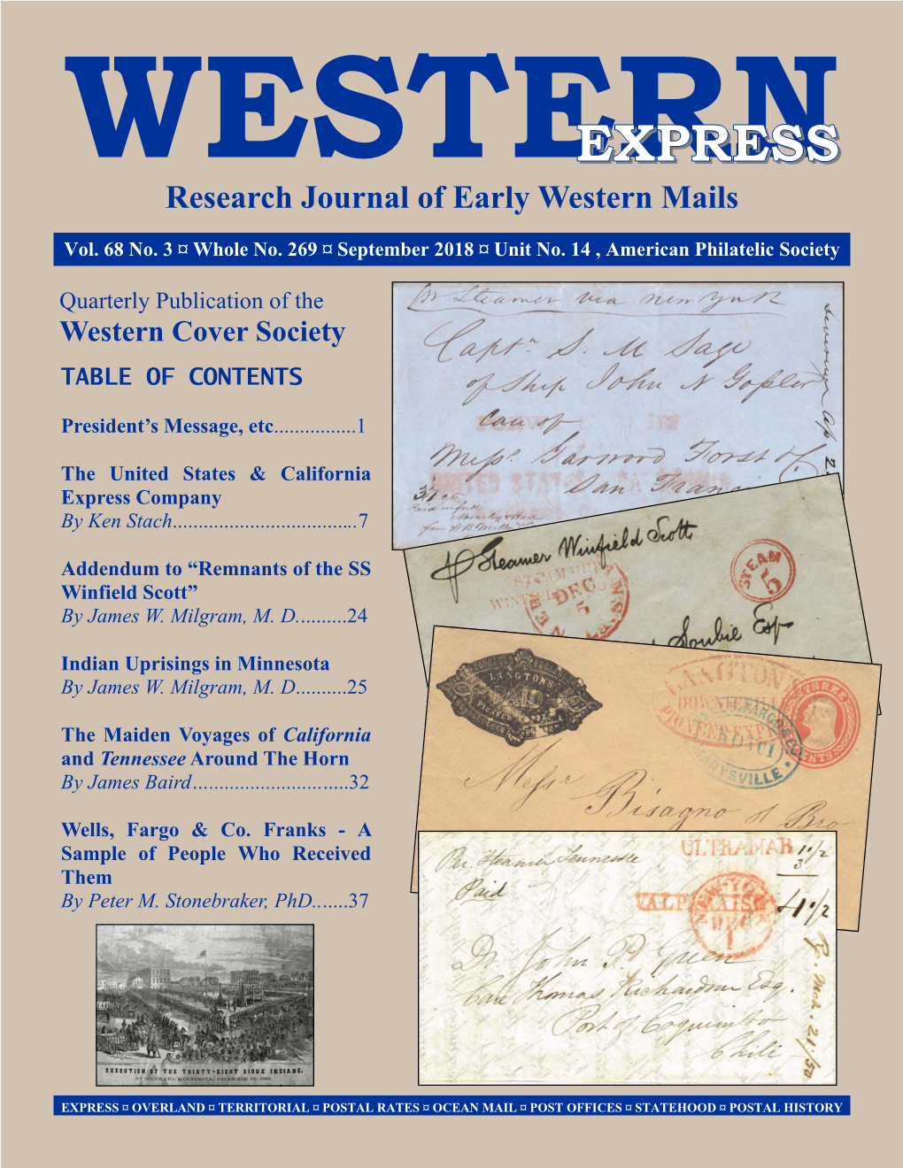 EXPRESS Research Journal of Early Western Mails