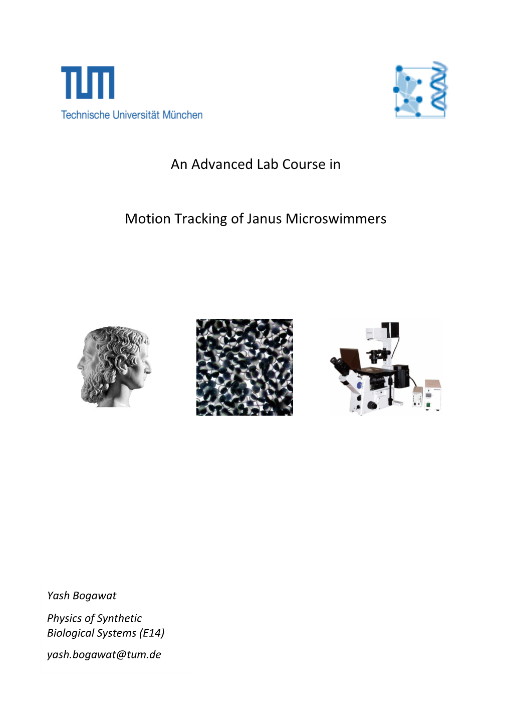 An Advanced Lab Course in Motion Tracking of Janus Microswimmers