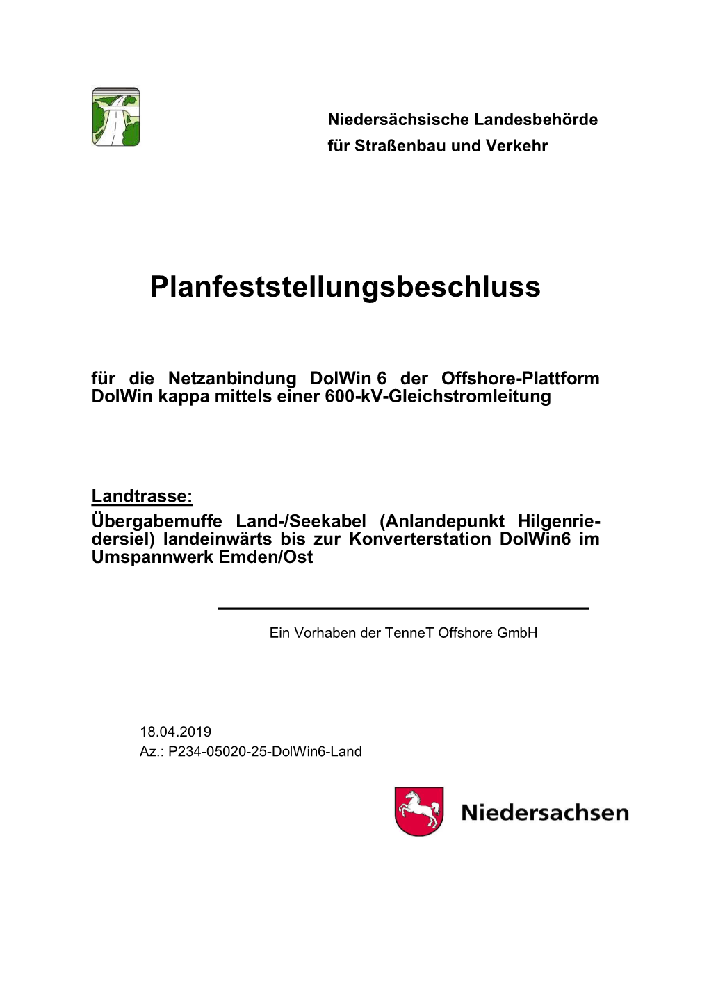 Planfeststellungsbeschluss