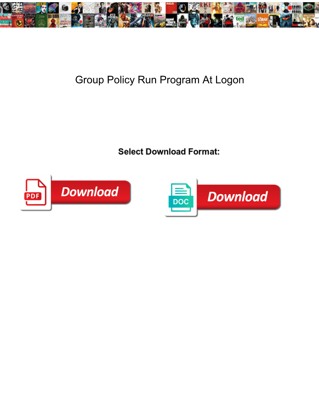 Group Policy Run Program at Logon