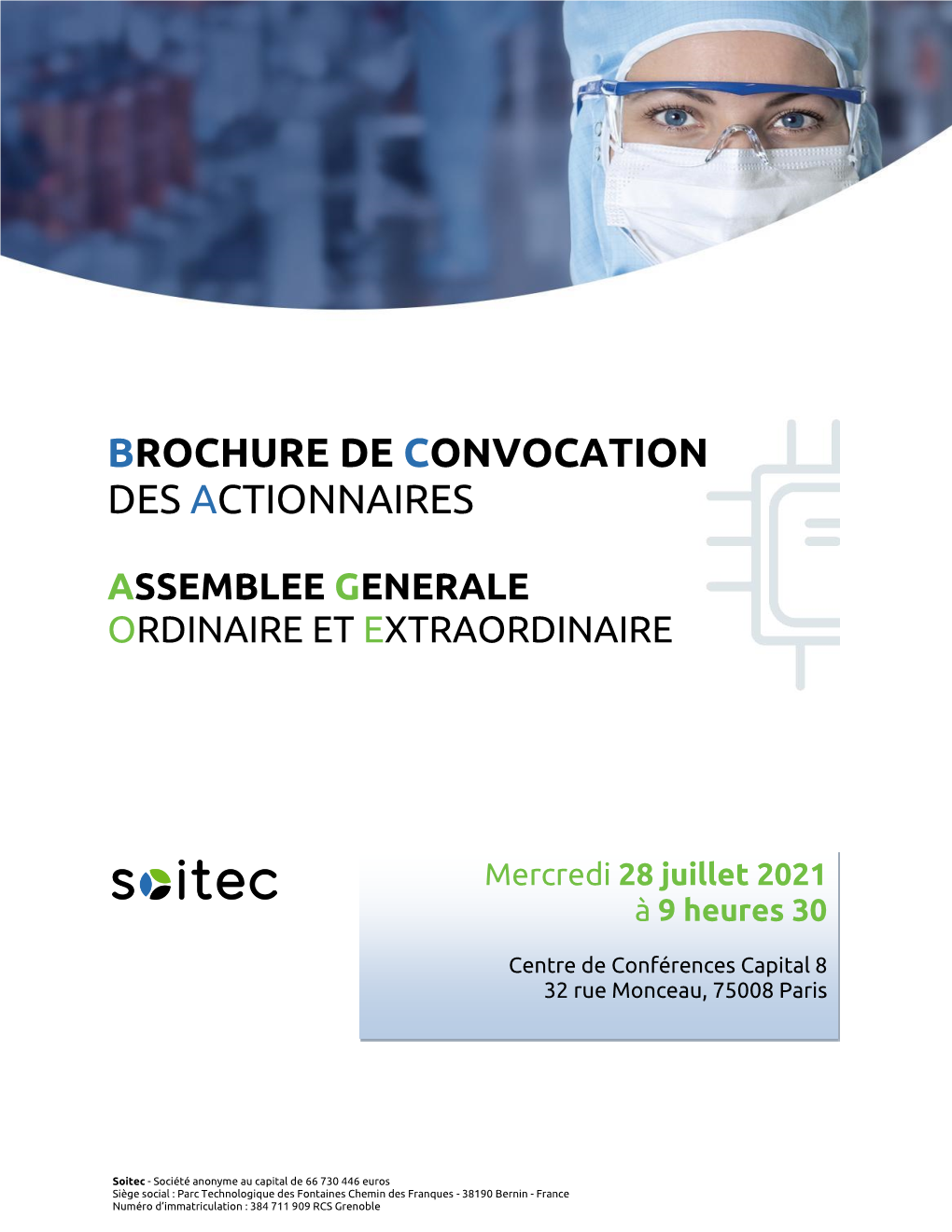 Brochure De Convocation Des Actionnaires