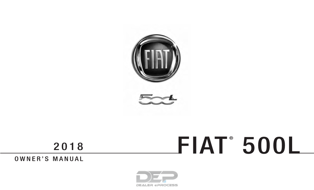 2018 FIAT 500L Owner's Manual