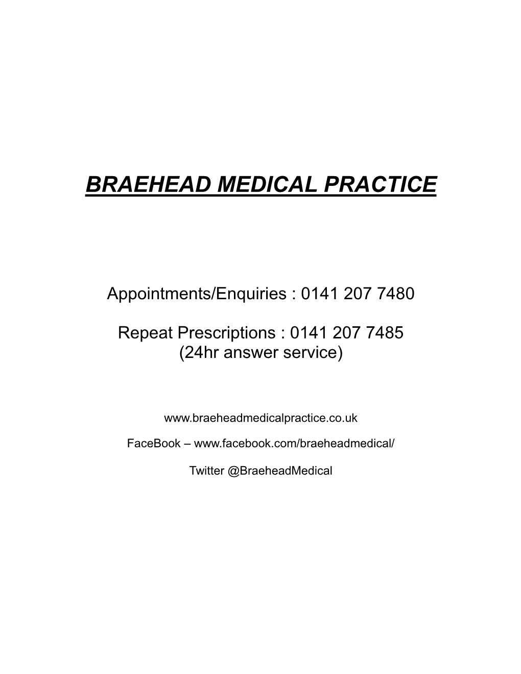 Braehead Medical Practice