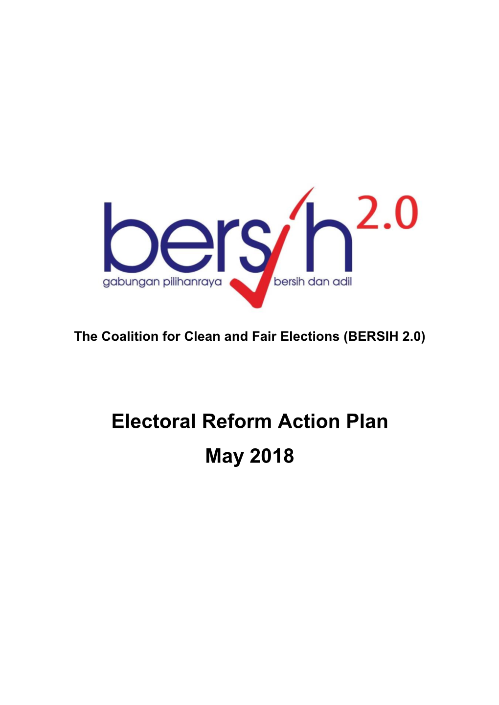 Electoral Reform Action Plan May 2018