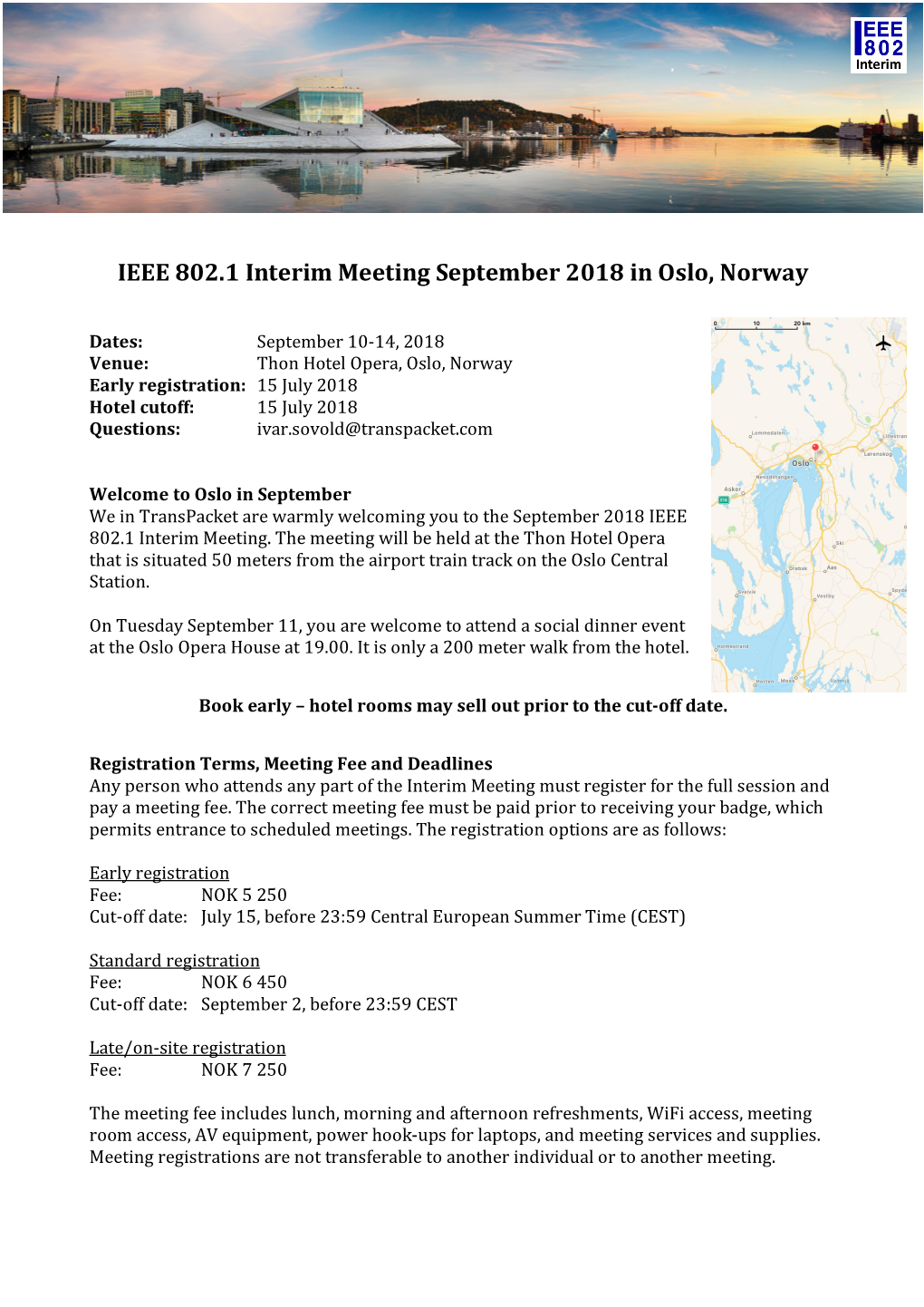 IEEE 802.1 September 2018 Interim Meeting Information Document V5