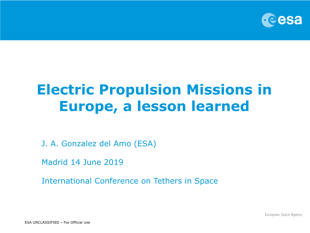 Electric Propulsion Collaboration