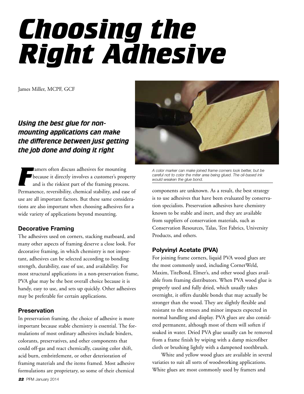 Choosing the Right Adhesive