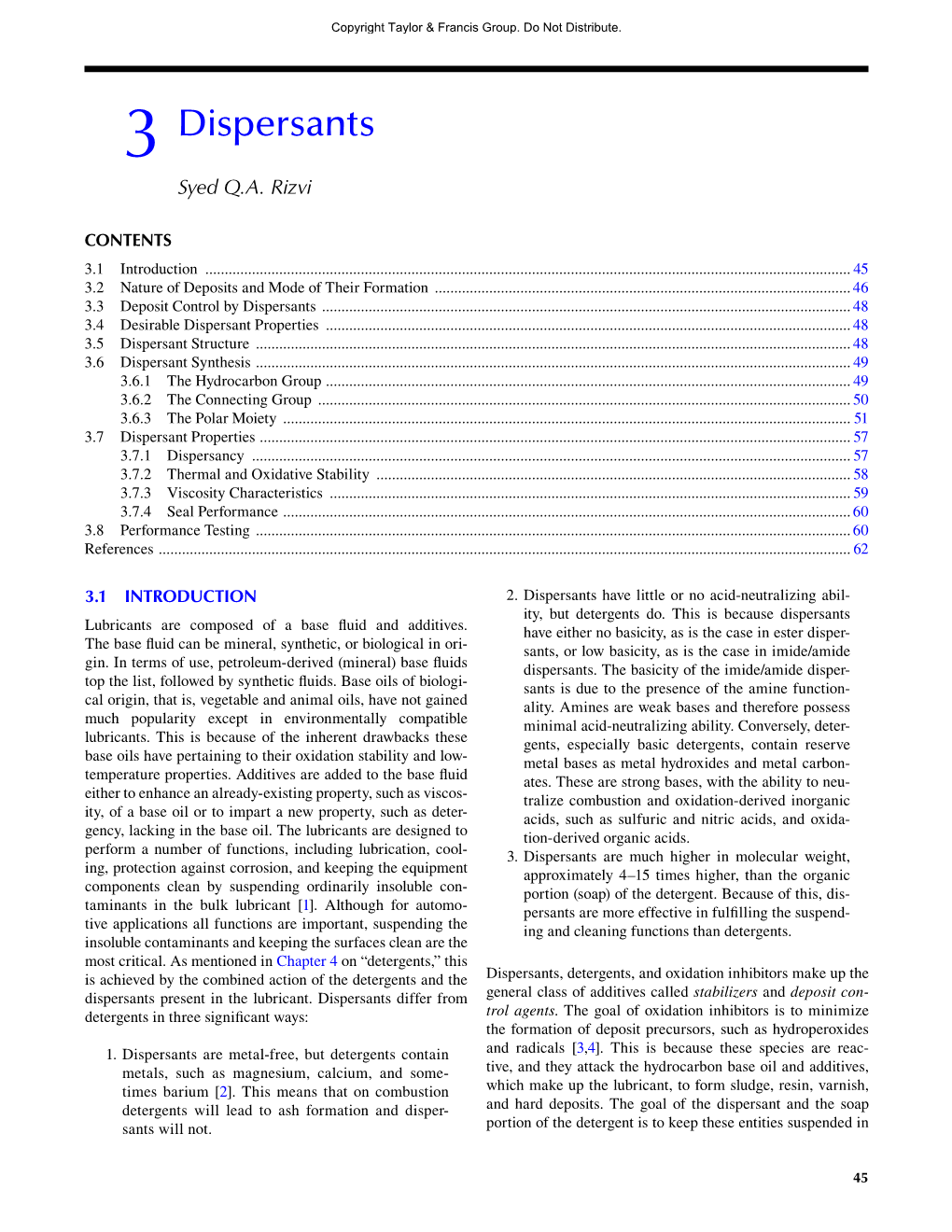 Lubricant Additives: Chemistry and Applications the Bulk Lubricant