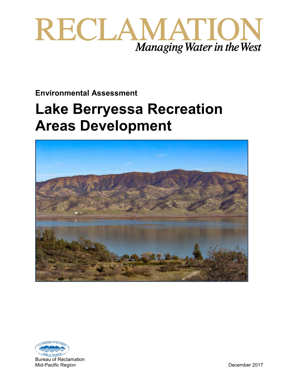 Lake Berryessa Environmental Assessment