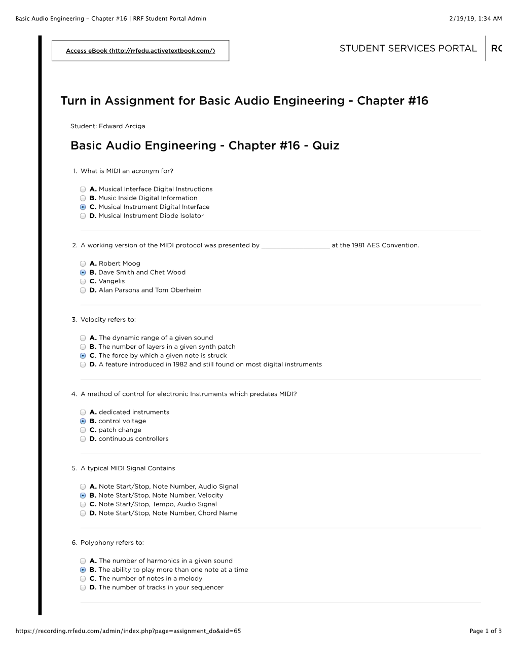 Basic Audio Engineering - Chapter #16 | RRF Student Portal Admin 2/19/19, 1:34 AM