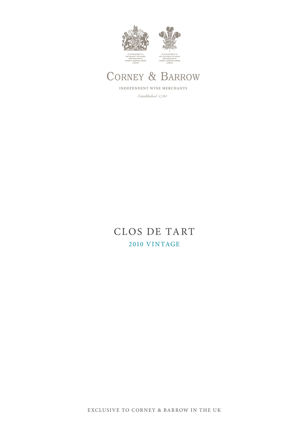 Clos De Tart 2010 Vintage