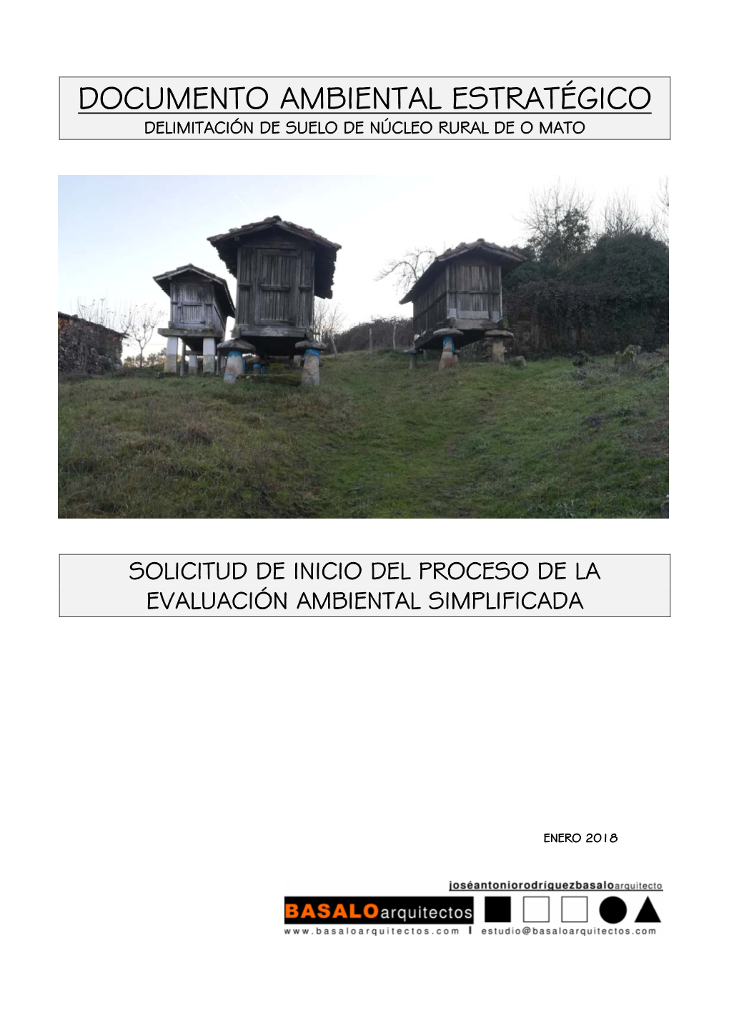 Documento Ambiental Estratégico Delimitación De Suelo De Núcleo Rural De O Mato
