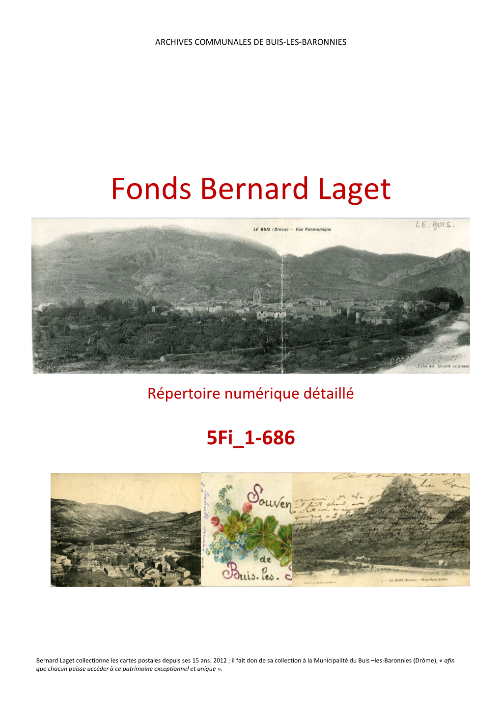 Fonds Bernard Laget