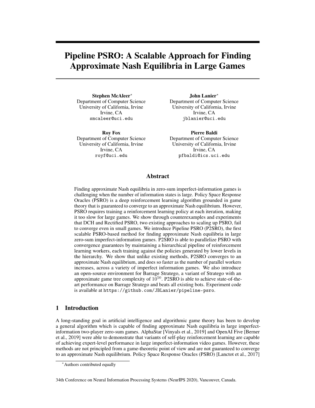 A Scalable Approach for Finding Approximate Nash Equilibria in Large Games