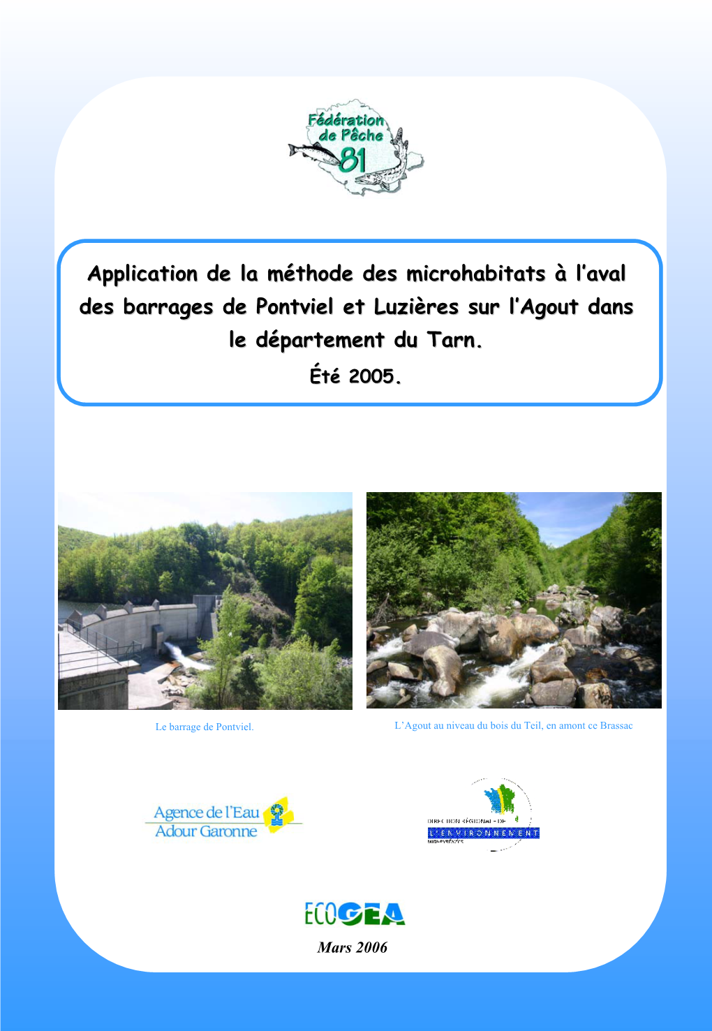 Application De La Méthode Des Microhabitats À L'aval Des Barrages