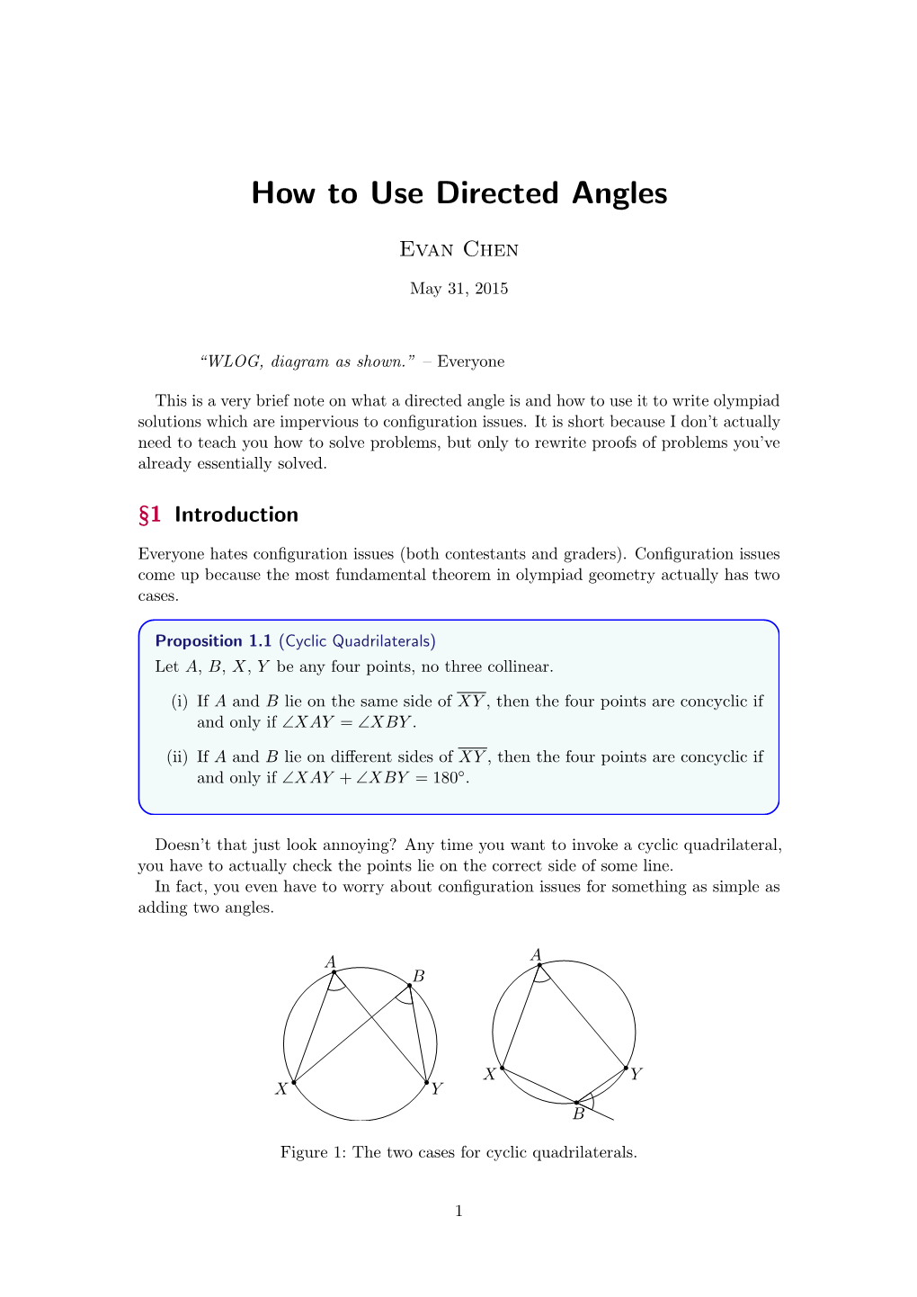 How to Use Directed Angles