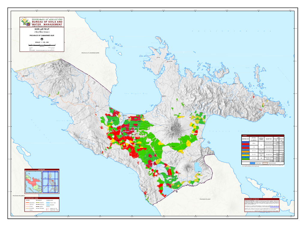 SOIL Ph MAP BUREAU of SOILS and WATER MANAGEMENT