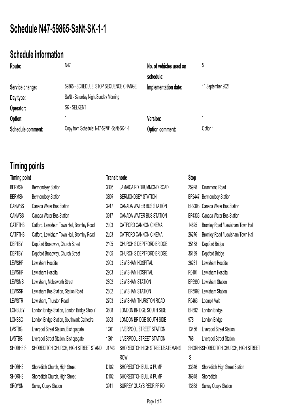 Standard Schedule N47-58751-Sant-SK-1-1