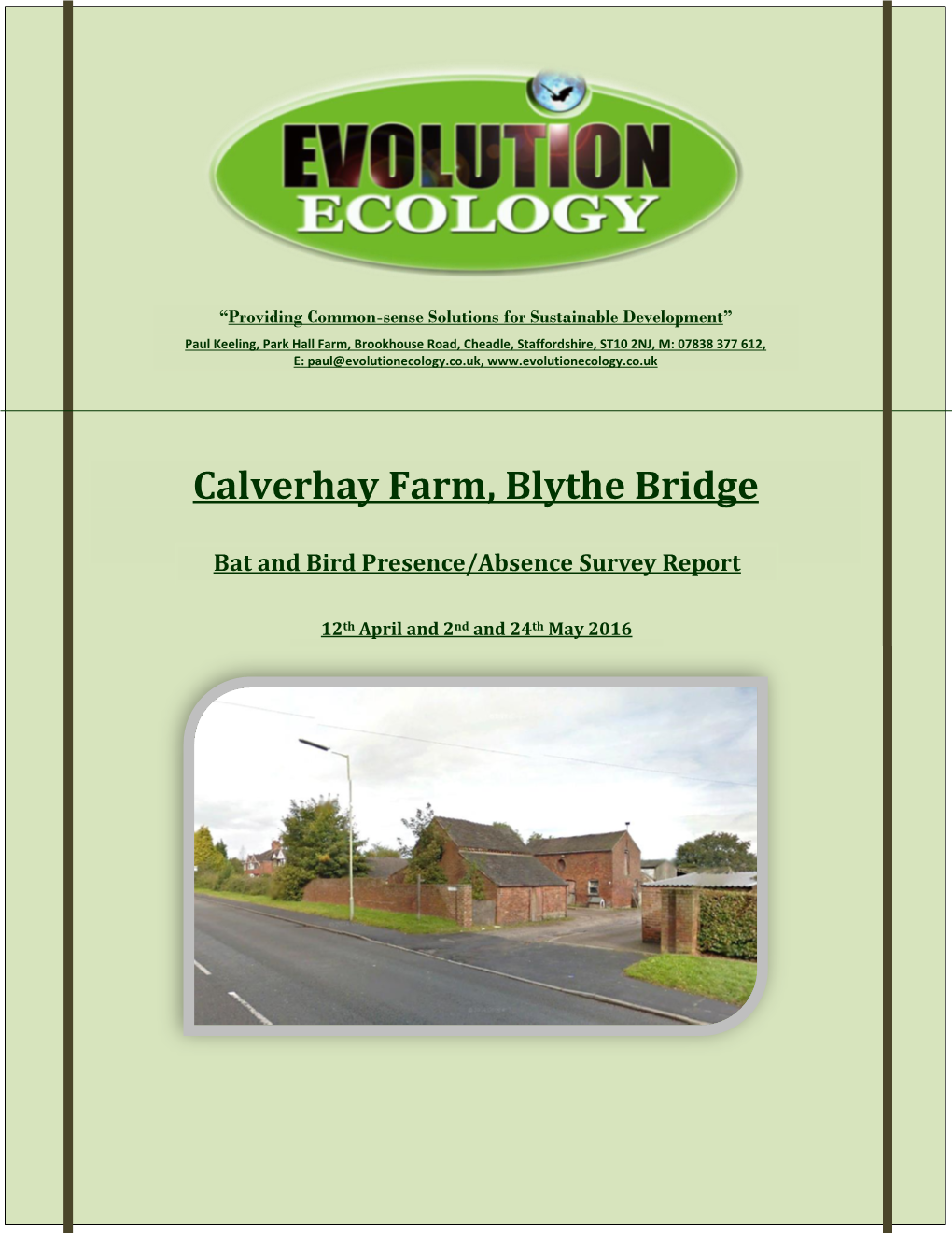 Calverhay Farm, Blythe Bridge