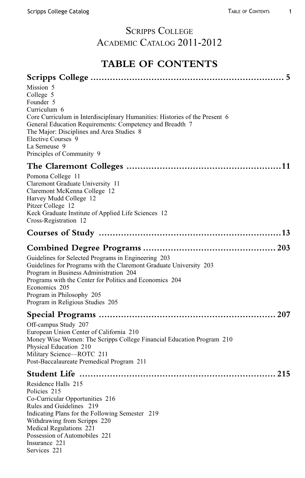 2011-2012 Academic Catalog