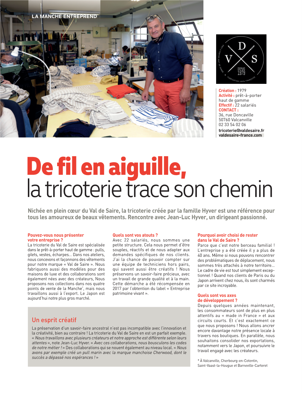 De Fil En Aiguille, La Tricoterie Trace Son Chemin