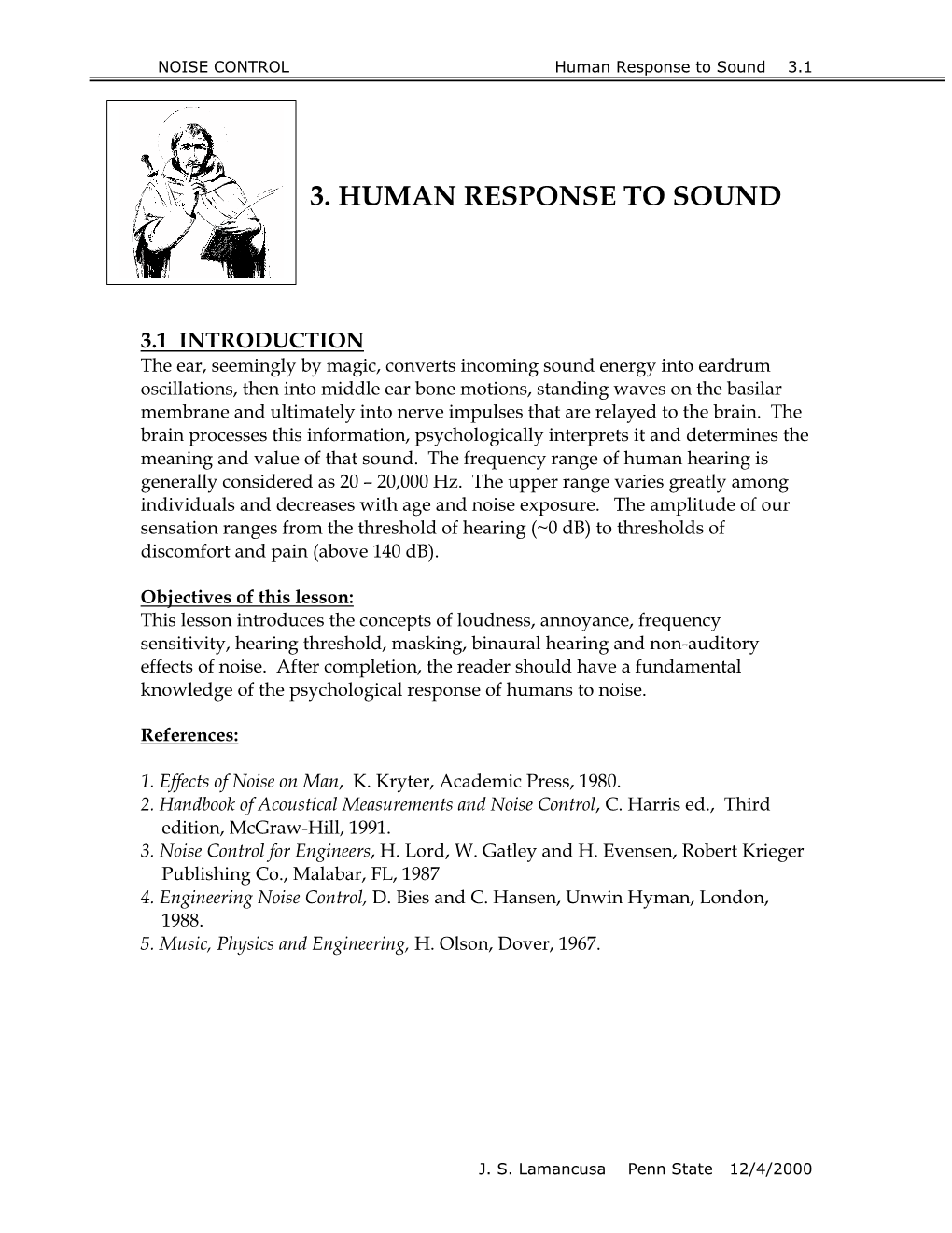 3. Human Response to Sound