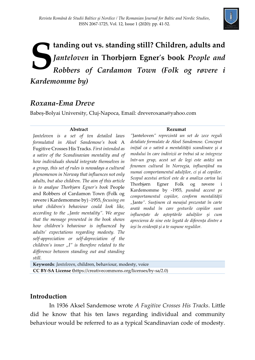 Children, Adults and Janteloven in Thorbjørn Egner's