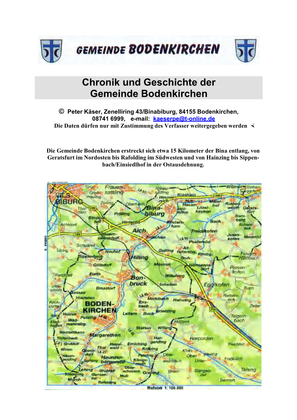 Chronik Und Geschichte Der Gemeinde Bodenkirchen