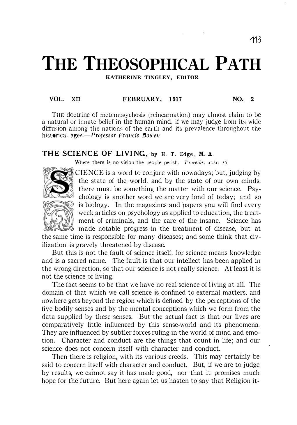 The Theosophical Path