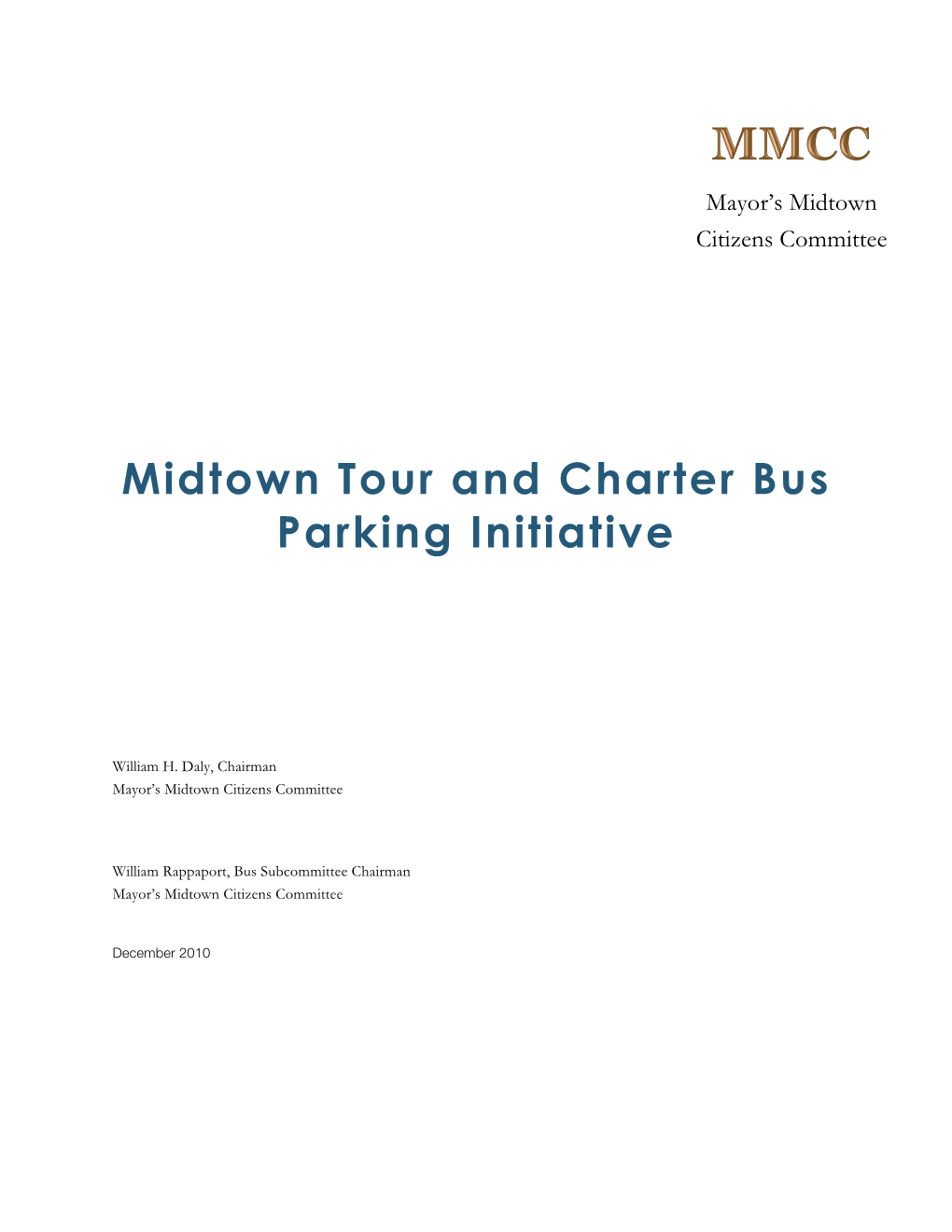 Midtown Tour and Charter Bus Parking Initiative
