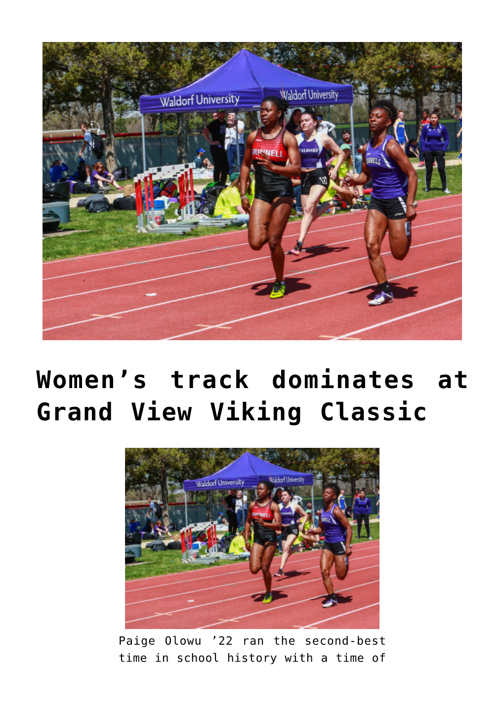 Women's Track Dominates at Grand View Viking Classic,Men's Tennis