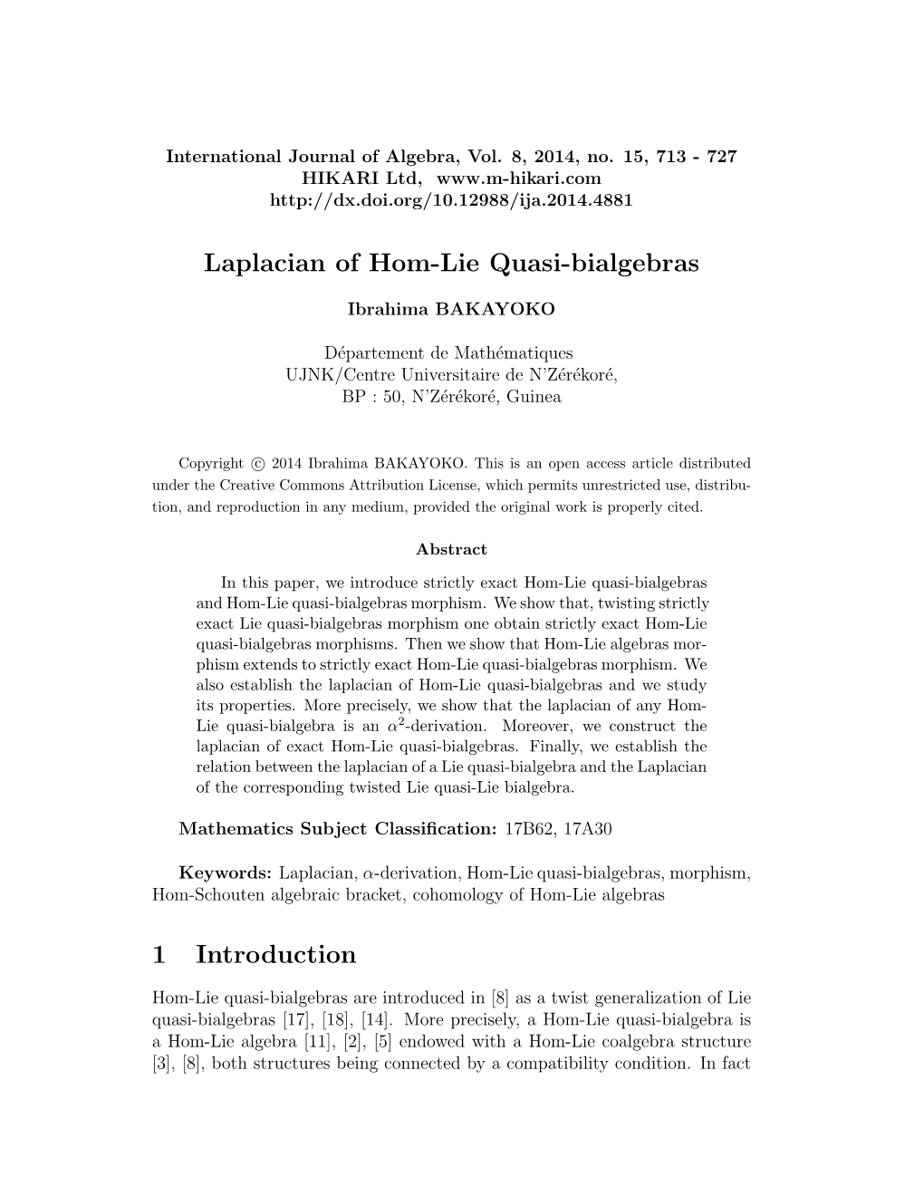 Laplacian of Hom-Lie Quasi-Bialgebras