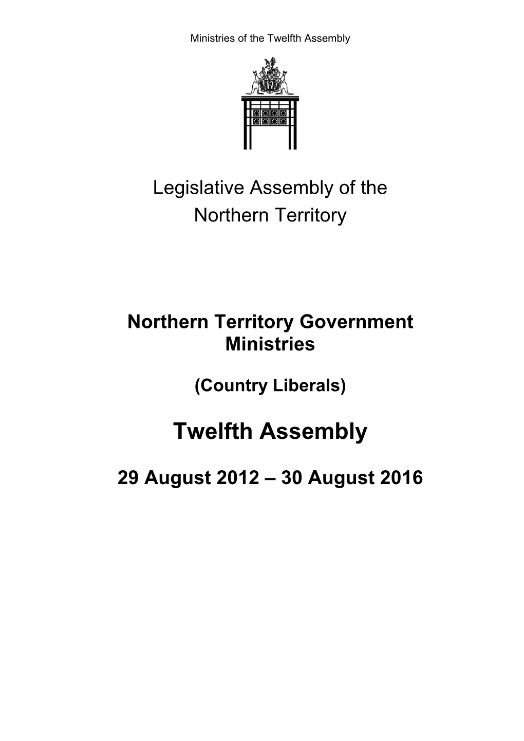 12Th Assembly