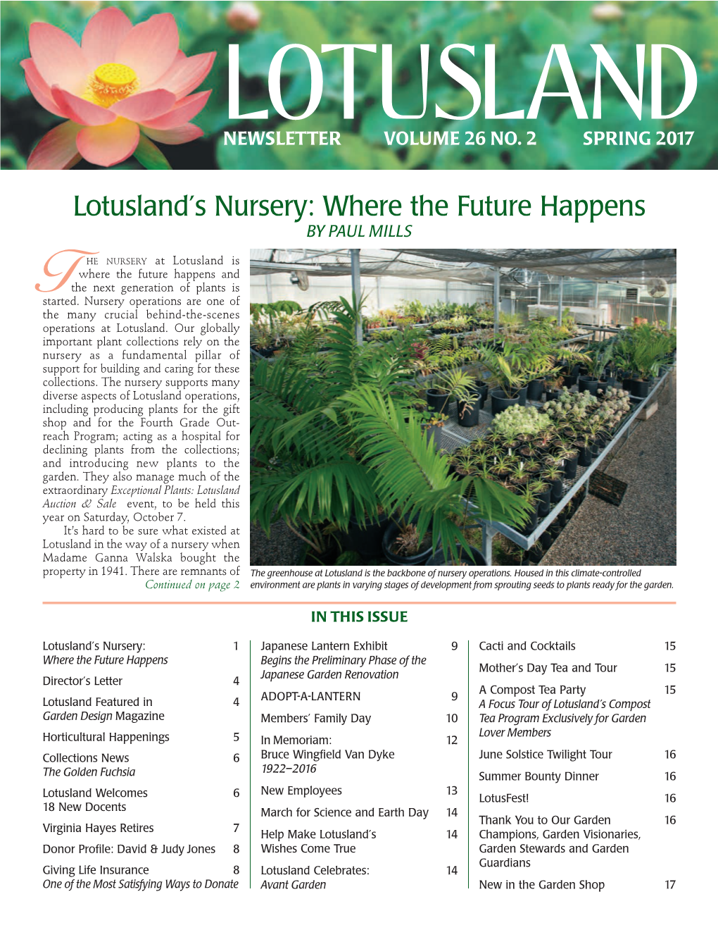 Lotusland's Nursery: Where the Future Happens