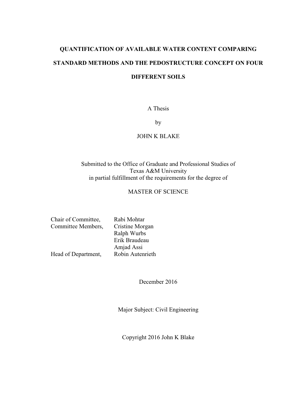 Quantification of Available Water Content Comparing Standard Methods and the Pedostructure Concept on Four Different Soils A