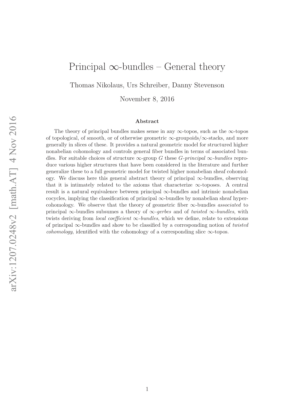 Principal Infinity-Bundles-General Theory