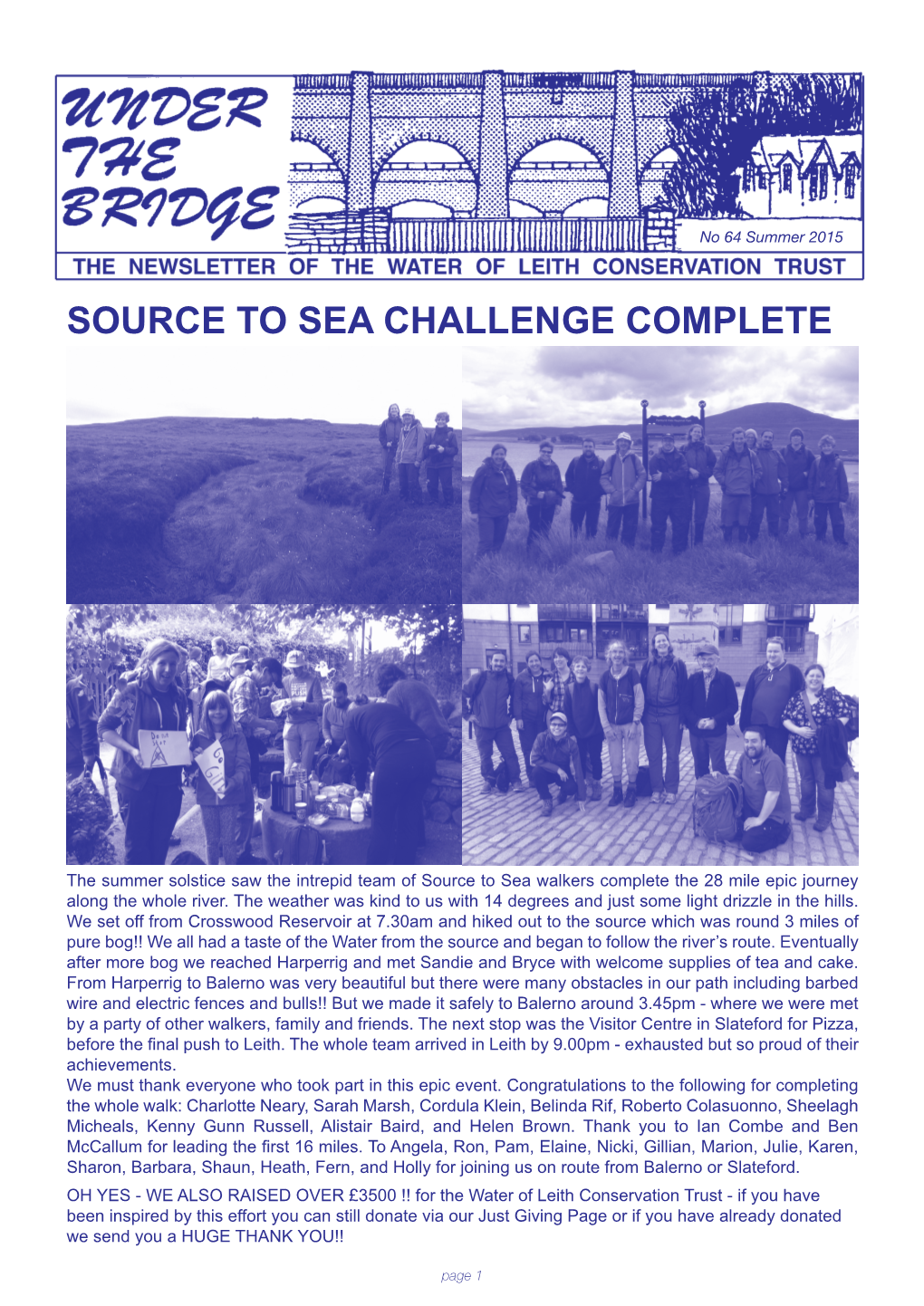 Source to Sea Challenge Complete