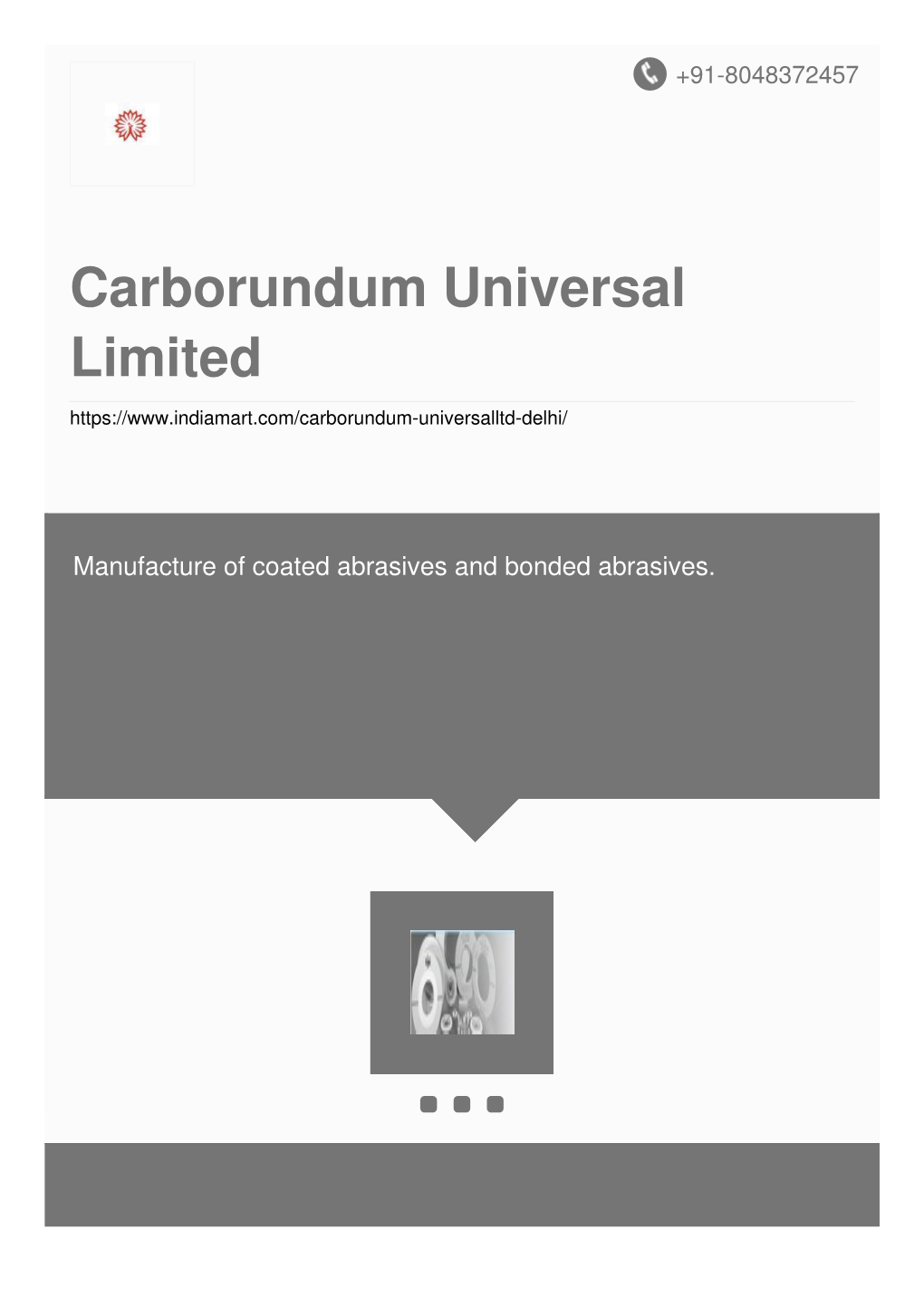 Carborundum Universal Limited