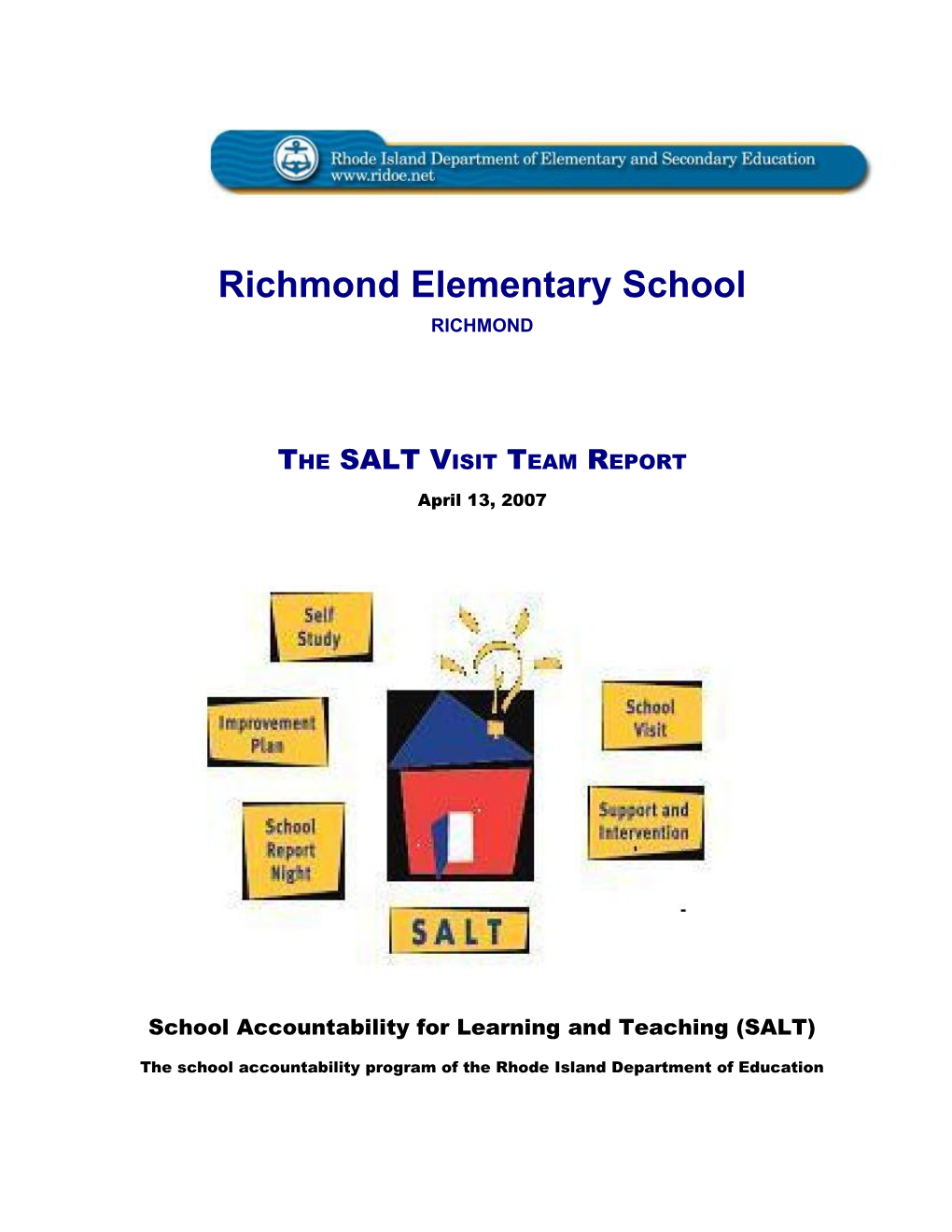 School Accountability for Learning and Teaching (SALT)