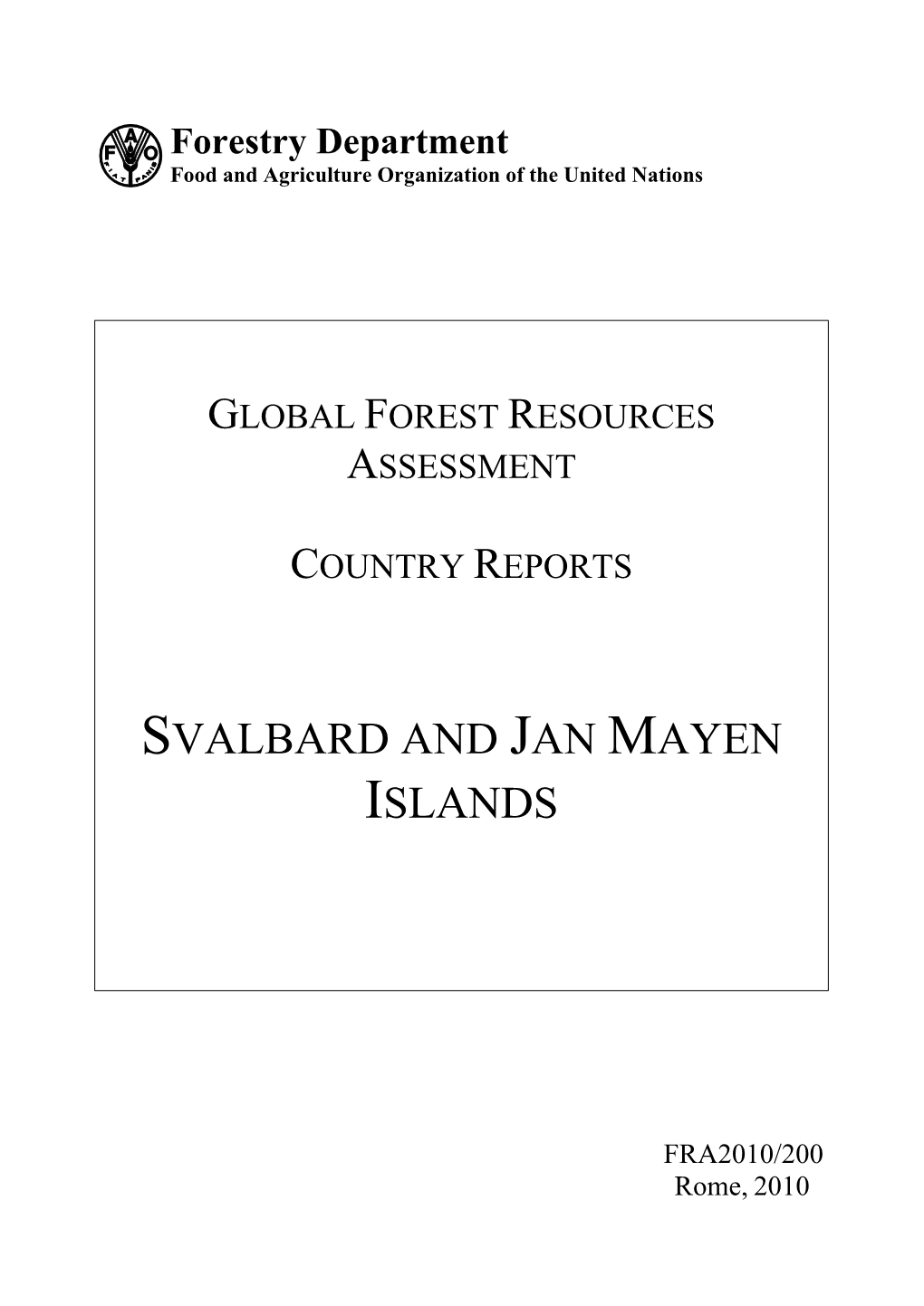 Svalbard and Jan Mayen Islands