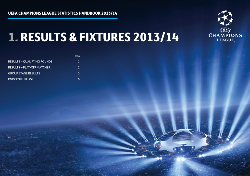 1.Results & Fixtures 2013/14