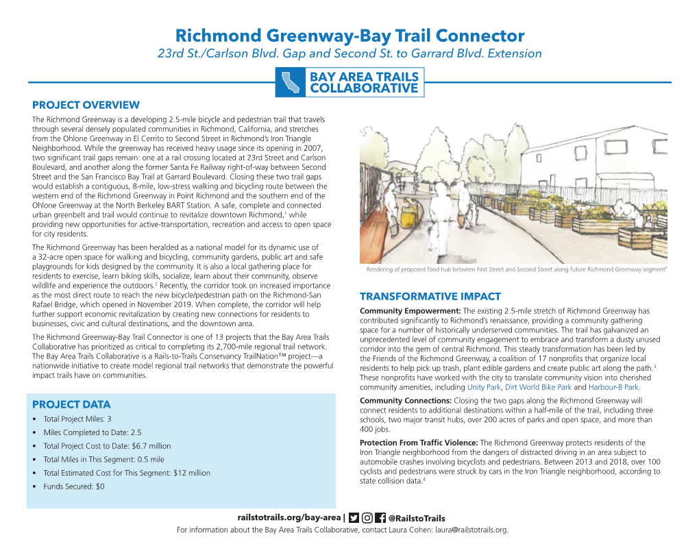 Richmond Greenway-Bay Trail Connector 23Rd St./Carlson Blvd