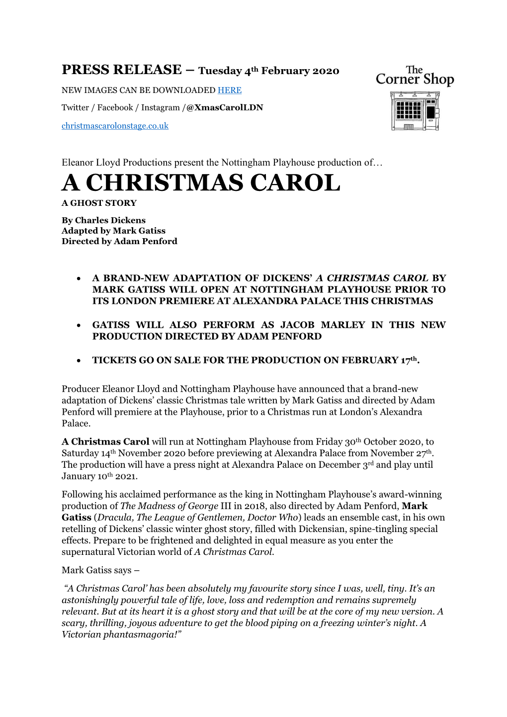 A Christmas Carol a Ghost Story